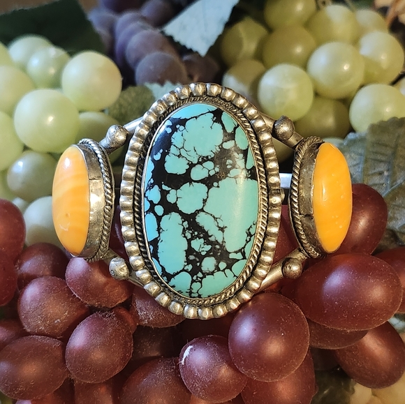 Vintage Albert Cleveland Navajo Cuff Bracelet